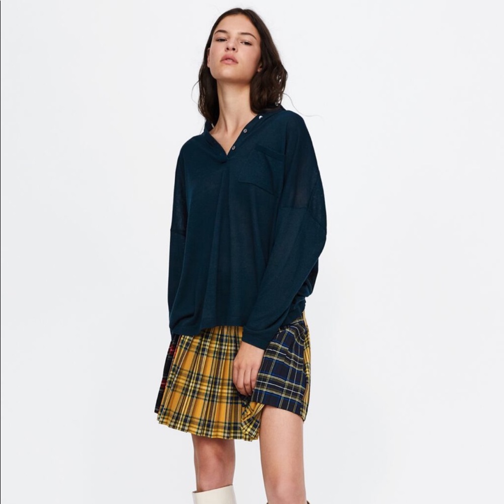 ZARA - Oversized Polo Shirt
